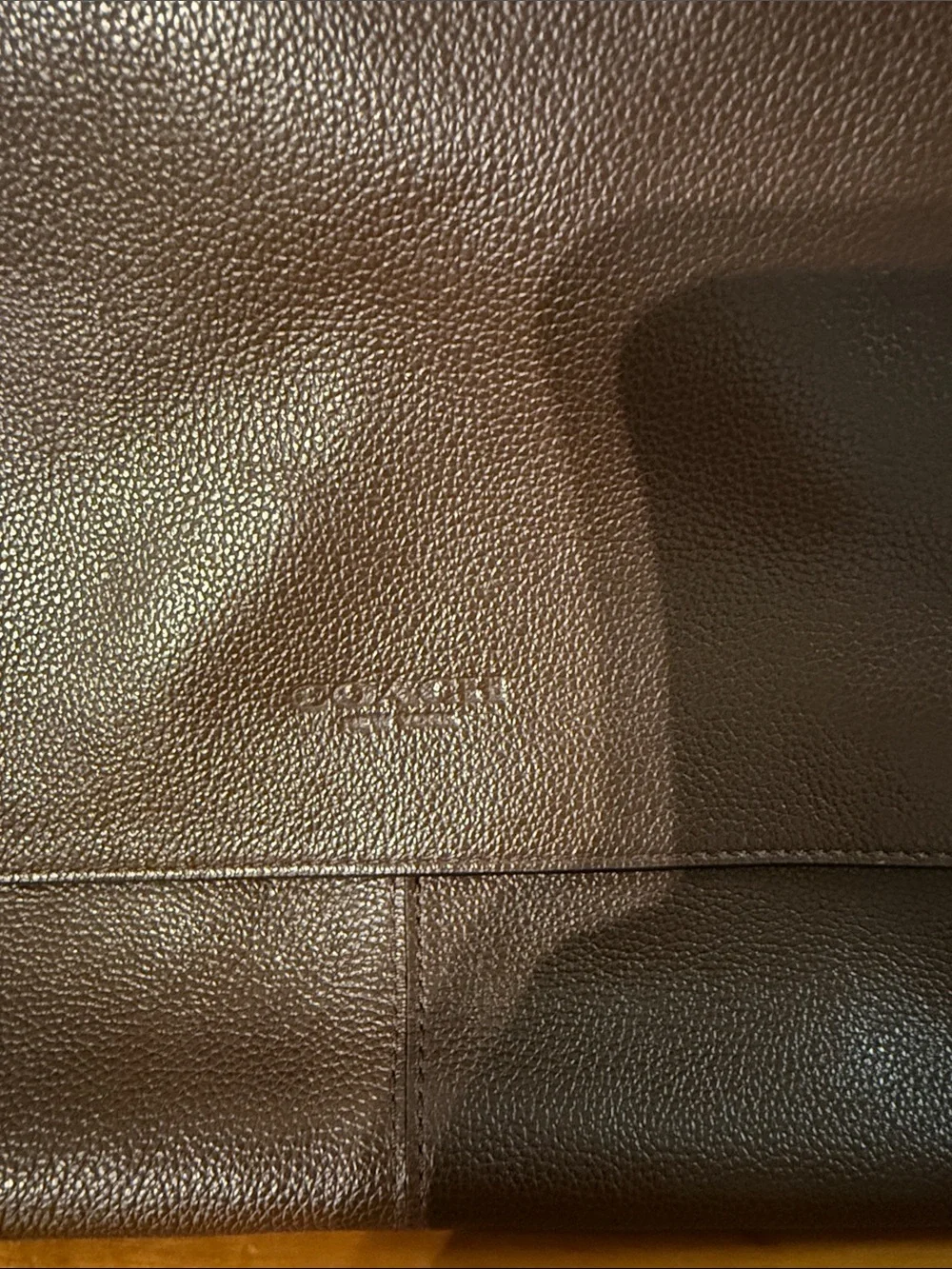 Women's Coach Brown Leather Messenger Bag - Classic Crossbody